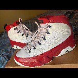 Jordan 9 Retro White Gym Red
